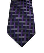 Paul Dione Geometric Lines 100% Silk Men’s Neck Tie - $22.94 CAD