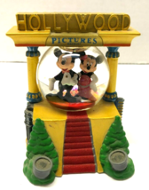Disney MICKEY &amp; MINNIE Mouse At HOLLYWOOD Pictures Red Carpet Mini Snowg... - £23.33 GBP