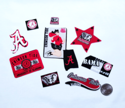 Alabama Crimson Tide University Cheerleader Cotton Fabric, Iron On Appliques, #4 - £6.25 GBP