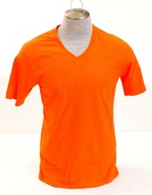 Greg Norman Orange Short Sleeve V Neck Tee Shirt T-Shirt Men&#39;s NWT - £23.64 GBP