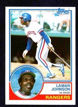 Texas Rangers Lamar Johnson 1983 Topps #453 ! - £0.39 GBP