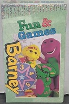 Vtg VHS Barney&#39;s Fun &amp; Games Brand New Sealed Classic Collection HTF - £37.85 GBP