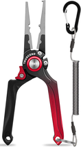 Fishing Pliers Saltwater with Mo-V Blade Cutter, Corrosion Resistant Tef... - £45.43 GBP