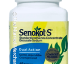 Senokot S Dual Action Standardized Senna Concentrate 60 tabs 7/2025 FRESH! - $17.75
