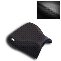 GSXR 1000 Seat Cover 2001 2002 Suzuki Black Carbon Fiber Rider Luimoto - $59.45