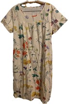 Floral Printed Maxi Dress Women Short Sleeved Round Neck Printed  With P... - $19.80