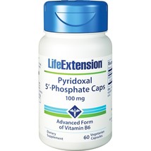 Life Extension Pyridoxal 5&#39;-Phosphate Caps 100 mg., 60 Vegetarian Capsules - £12.97 GBP