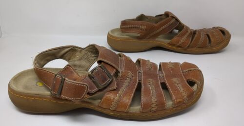 Dr Martens Sandals Fisherman Strap Brown Leather Buckle Men Size 13 Vintage Y2K - £39.34 GBP