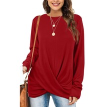 Christmas Sweaters For Women Red Blouses Women&#39;S Tunics Long Sleeve Xl - £39.98 GBP
