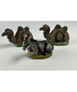 Vintage Nativity 2 Sitting Camels And Donkey Replacement Figures Japan 2... - $19.79