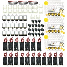 18 Set Dc Motors Kit,Mini Electric 1.5-3V 24000Rpm Hobby Motor With 252Pcs Plast - £41.75 GBP