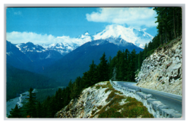 Mount Rainier Viewed From Yakima Park Highway Roadside Postcard Unposted - £3.97 GBP