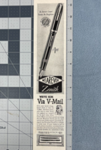 1944 Wearever Zenith Vintage Print Ad Fountain Pen Writing Victory Service Mail - $9.70