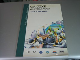 Socket A Processor Motherboard GA-7ZXE VIA KT133A AGPset User&#39;s Manual - $15.17