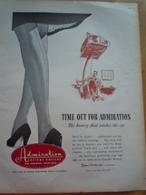 Vintage Admiration Costume Hosiery Print Magazine Advertisement 1945 - £7.85 GBP
