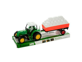 Case of 6 - Friction Farm Tractor Truck &amp; Trailer Set - £66.68 GBP