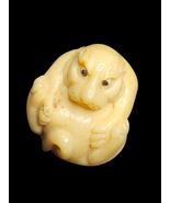 Vintage Japanese Ojime Bead Monkey Hand Carved Signed Zodiac Showa Era - €127,22 EUR