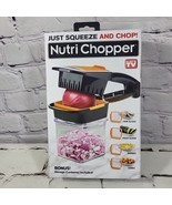 Nutri Chopper With Storage Container as Seen on TV Squeeze &amp; CHOP Slices... - $9.89