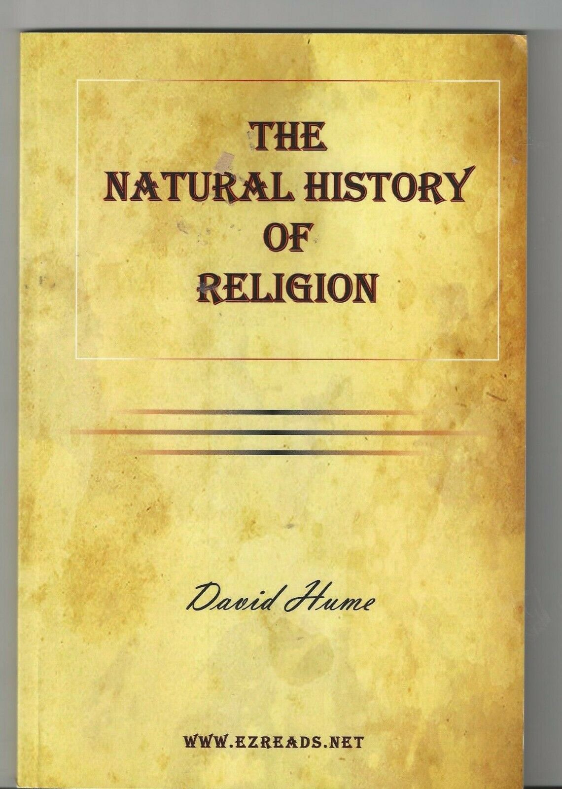 Primary image for The Natural History of Religion By David Hume Booklet