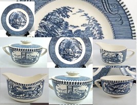 Vtg Royal China Blue Currier And Ives Old Grist Mill (See Options) - £5.20 GBP+