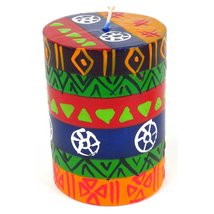 Hand Painted Votive Candles, Three in Gift Box (Shahida Design) - £25.69 GBP