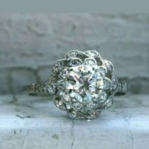2.25Ct Simulé Diamant 14k Plaqué or Blanc Art Déco Vintage Engagement Ring - £80.33 GBP