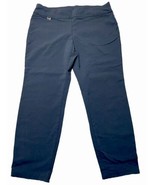 Alfani Pull-On Cropped Pants 16S Gray Comfort Stretch No Pockets - $11.75