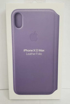 iPhone XS Max Case - Brand New Apple Leather Folio (Lilac) - Sleep/Wake - £10.05 GBP