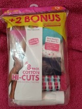 New Women&#39;s HiCut Cotton Tagless Briefs Fruit of the Loom 8 pack Size 6M... - $12.99