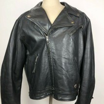 VTG Harley Davidson Motorcycle Classic Leather Jacket Sz XL Biker Riding  - $316.79