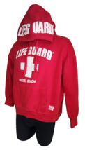 Officially Licensed Lifeguard Hoodie Biloxi Beach Unisex Large Red Sweater - £12.64 GBP