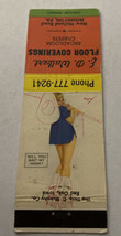 Matchbook Cover Matchcover Girly Girlie Pinup E D Walbert Floor Covering... - $3.09