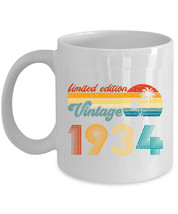 Limited Edition 1934 Coffee Mug 90 Year Old Vintage Retro Cup 90th Birthday Gift - £11.63 GBP