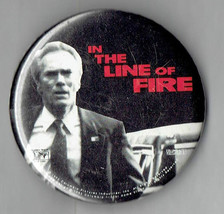 Vintage 1993 in the line of fire Clint Eastwood 2&quot; Pin Button - £11.28 GBP