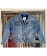 Toddler Girl&#39;s Cat &amp; Jack Light Blue Jean Denim Jacket SZ 5T - $9.89