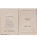 Thomaston, Maine High School, 1926 - Commencement Program - $12.75