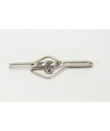 Nu-Lok Tie Clip Bar  Vintage 1930s 40s Silvertone Ornate Scroll Design 2... - $11.76