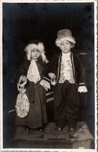 Children in Colonial Style Costumes c1933 Real Photo Postcard U2 - £4.68 GBP