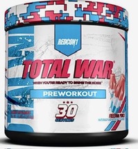 REDCON1 TOTAL WAR PRE-WORKOUT 30 SERVING FREEDOM PUNCH SEALED - $19.99