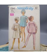 Vintage Sewing PATTERN Simplicity 7841, Women 1968 Pajamas in Two Length... - £16.70 GBP