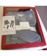Roudelain 3-piece Pajama Set (Shirt Jogger Socks) Wispy snowflakes Size ... - $418.21 MXN