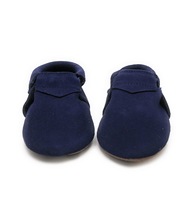 Size 3 Blue Suede Baby Moccasins baby moccasins baby shoes toddler shoes - £11.19 GBP