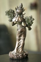Tara Goddess &amp; Earth Protector 8+&quot; &#39;Bronze&#39; Buddhism Hinduism Exquisite ... - $29.92