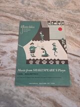 Il Flauto Dolce Music from Shakespeare&#39;s Plays Carl Dolmetsch recorder s... - $147.70 MXN