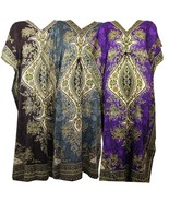 Women Caftan Long Kaftan Dress Hippy Boho Maxi Tunic Dress Grey Brown &amp; ... - £20.56 GBP
