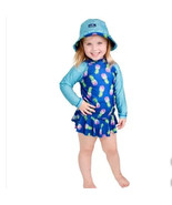 UV Skinz Girls Toddler Size 2T Blue Pineapple 3 Piece Swimwear Set Swims... - £10.60 GBP