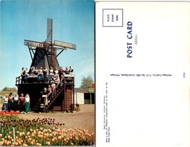 Michigan Holland Nelis Nurseries Tulip Time Festival Windmill Vintage Postcard - £7.41 GBP