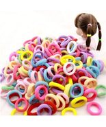 Zintalic Small Mini Rubber Bands Hair Ties for Girls Pack Of 100 Mix Col... - £6.36 GBP