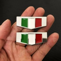 2pcs 3D  Italy Italian Flag Car  Rear Emblem  Decal Sticker - £73.88 GBP