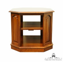 ETHAN ALLEN Georgian Court Solid Cherry 26&quot; Octagonal Tiered Accent End Table... - £296.15 GBP